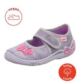   Superfit pillangós lány BELINDA vászoncipő - Világosszürke