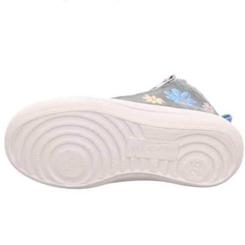 Superfit virágos lány TENSY magas szárú sneakers - Világoskék