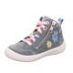 Superfit virágos lány TENSY magas szárú sneakers - Világoskék