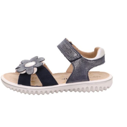 Superfit virág mintás lány SPARKLE szandál - Sötétkék/ezüst