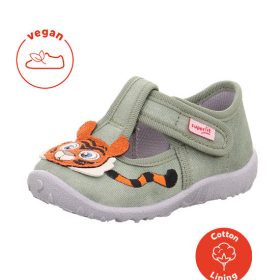Superfit tigrises fiú SPOTTY vászoncipő - Világoszöld
