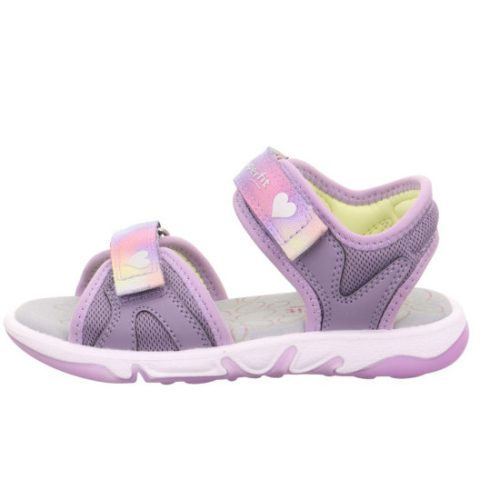 Superfit vízálló szív mintás lány PEBBLES szandál - Lila