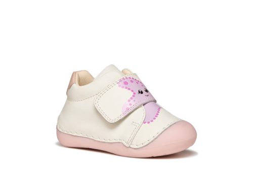 Geox első lépés lány TUTIM baba cipő – Fehér-rózsaszín
