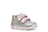 Geox első lépés lány IUPIDOO baba sneaker – Ezüst-rózsaszín