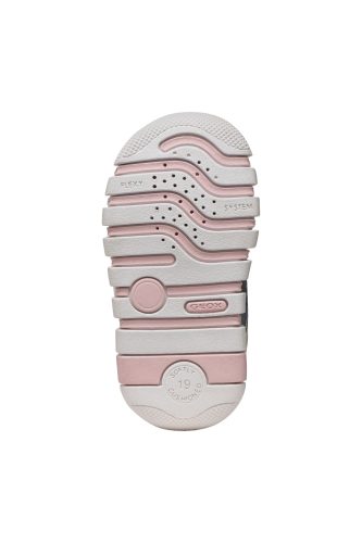 Geox első lépés lány IUPIDOO baba sneaker – Ezüst-rózsaszín