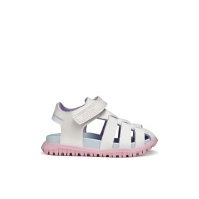   Geox vízálló lány FUSBETTO szandál – Fehér-rózsaszín