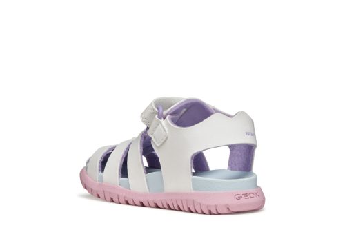 Geox vízálló lány FUSBETTO szandál – Fehér-rózsaszín