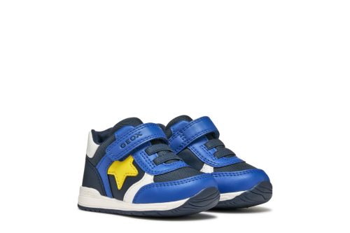 Geox első lépés fiú RISHON baba sneaker – Sötétkék-sárga