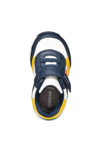 Geox első lépés fiú RISHON baba sneaker – Fehér-sötétkék
