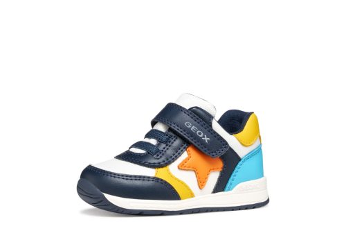 Geox első lépés fiú RISHON baba sneaker – Fehér-sötétkék