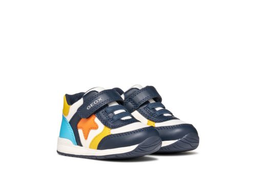 Geox első lépés fiú RISHON baba sneaker – Fehér-sötétkék