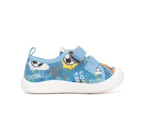 D.D. Step focis fiú vászoncipő - Kék, vízlepergető