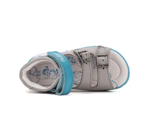 Ponte20 szupinált fiú macis szandál - Szürke-kék