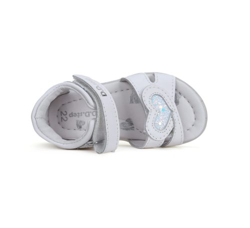 D.D. Step szivecskés lány szandál - Fehér