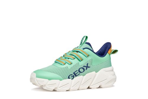 Geox unisex FLEXYPER FAST sneaker – Mentazöld-narancs