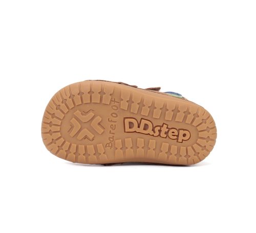 D.D. Step Barefoot kutyás fiú cipő - Barna