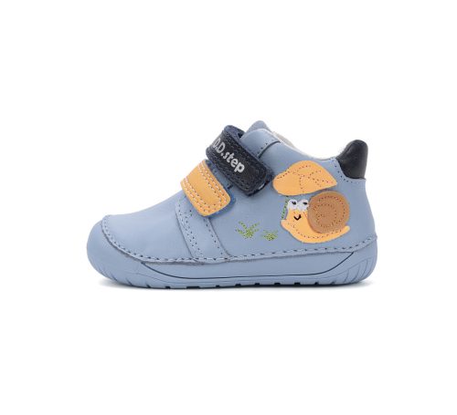 D.D. Step Barefoot színváltós csigás fiú cipő - Világoskék