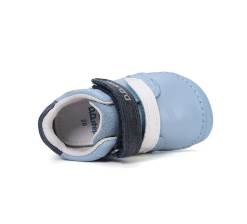 D.D. Step Barefoot színváltós csigás fiú cipő - Világoskék