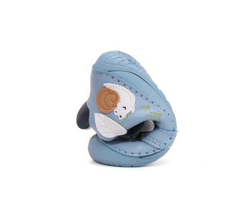 D.D. Step Barefoot színváltós csigás fiú cipő - Világoskék